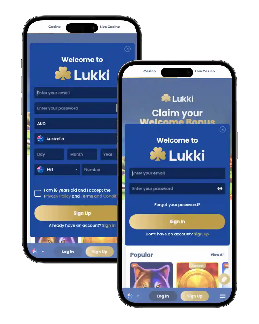 Lukki Sign up